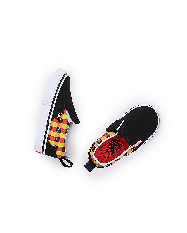 Glow Checkerboard Slip-On Schoenen met klittenband voor peuters (1-4 jaar) 2