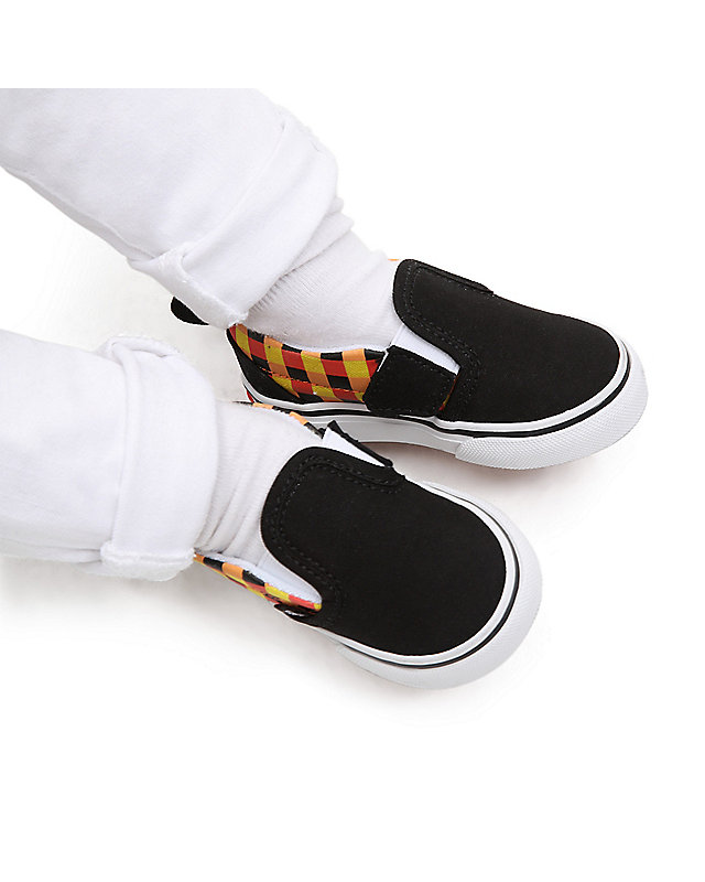 Glow Checkerboard Slip-On Schoenen met klittenband voor peuters (1-4 jaar) 1