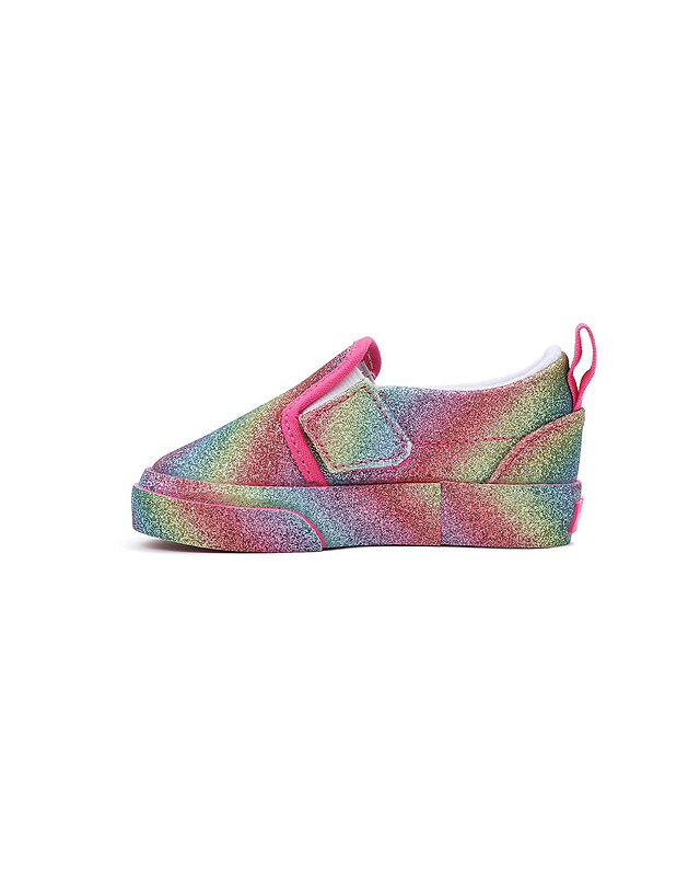 Kleinkinder Glitter Rainglow Slip-On Schuhe mit Klettverschluss (1-4 Jahre)