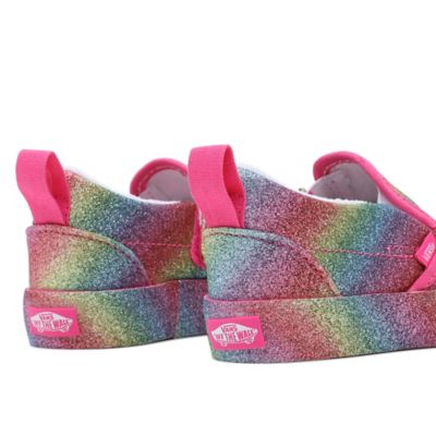 Kids rainbow hot sale fur vans