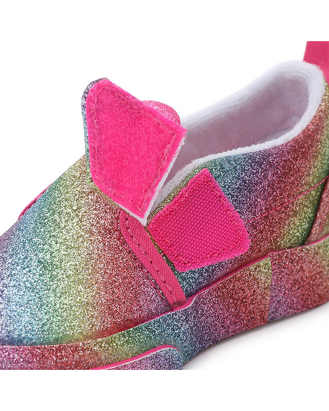 Toddler Glitter Rainglow Slip-On Hook And Loop Shoes (1-4 Years)