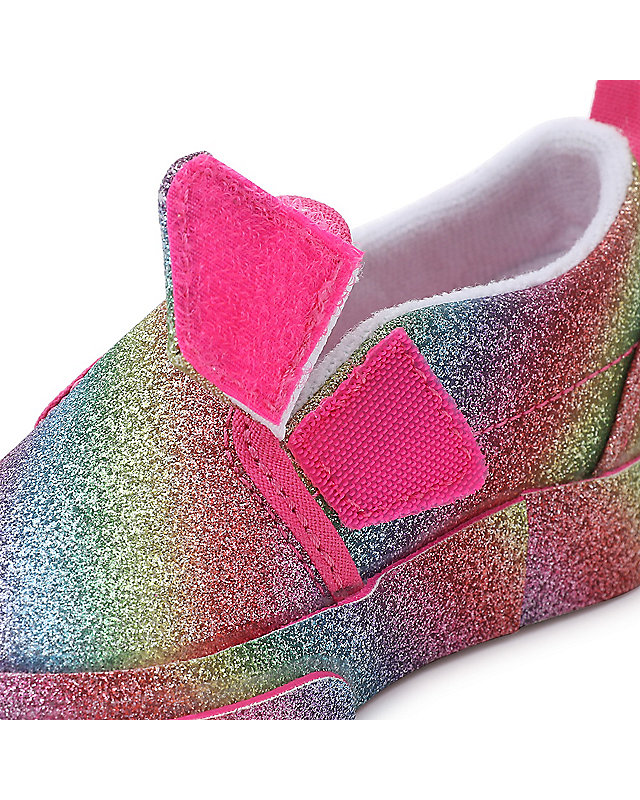 Kleinkinder Glitter Rainglow Slip-On Schuhe mit Klettverschluss (1-4 Jahre) 7