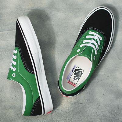 Vans gray hot sale and green