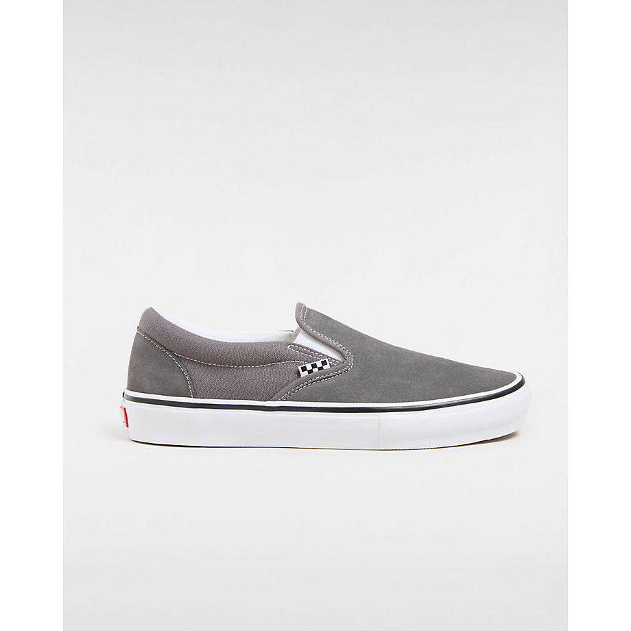 Vans Skate Slip-on Shoes (pewter/white) Men