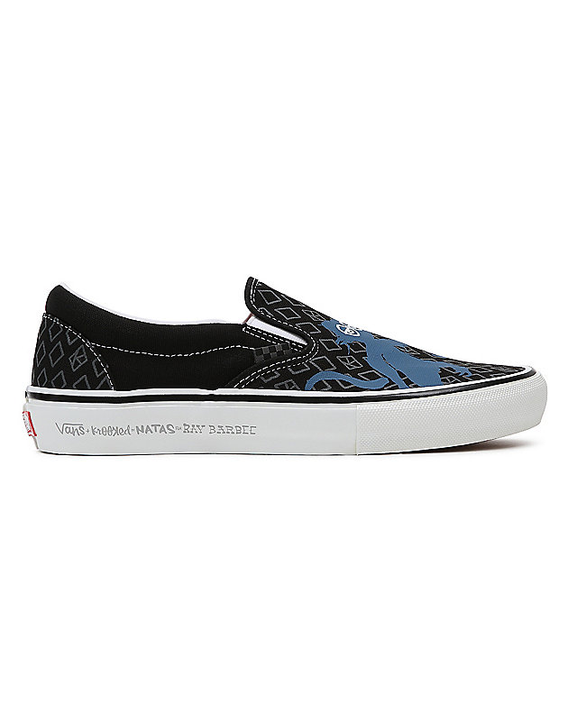 Krooked By Natas for Ray Skate Slip-On Shoes | Black | Vans