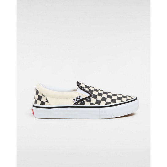 Skate Checkerboard Slip-On Shoes | White | Vans