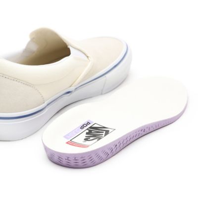 White slip on clearance vans womens