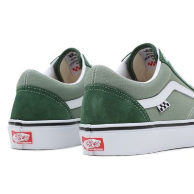 Vans old skool checkerboard foxing quetzal green hotsell skate shoes