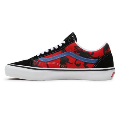 Red and best sale blue checker vans