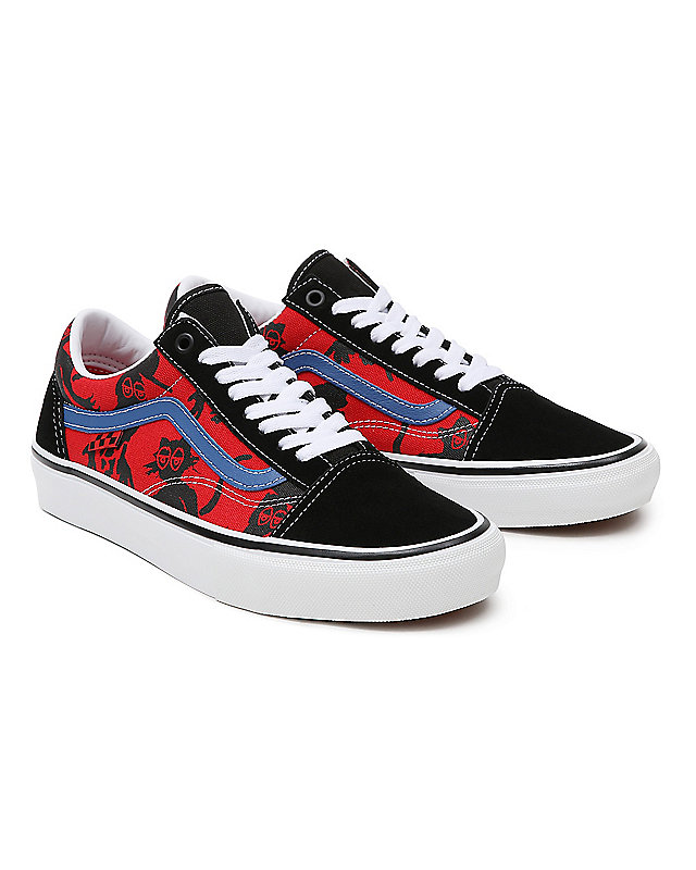 Krooked By Natas for Ray Skate Old Skool Shoes | Black, Multicolour ...