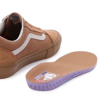 Light brown shop slip on vans