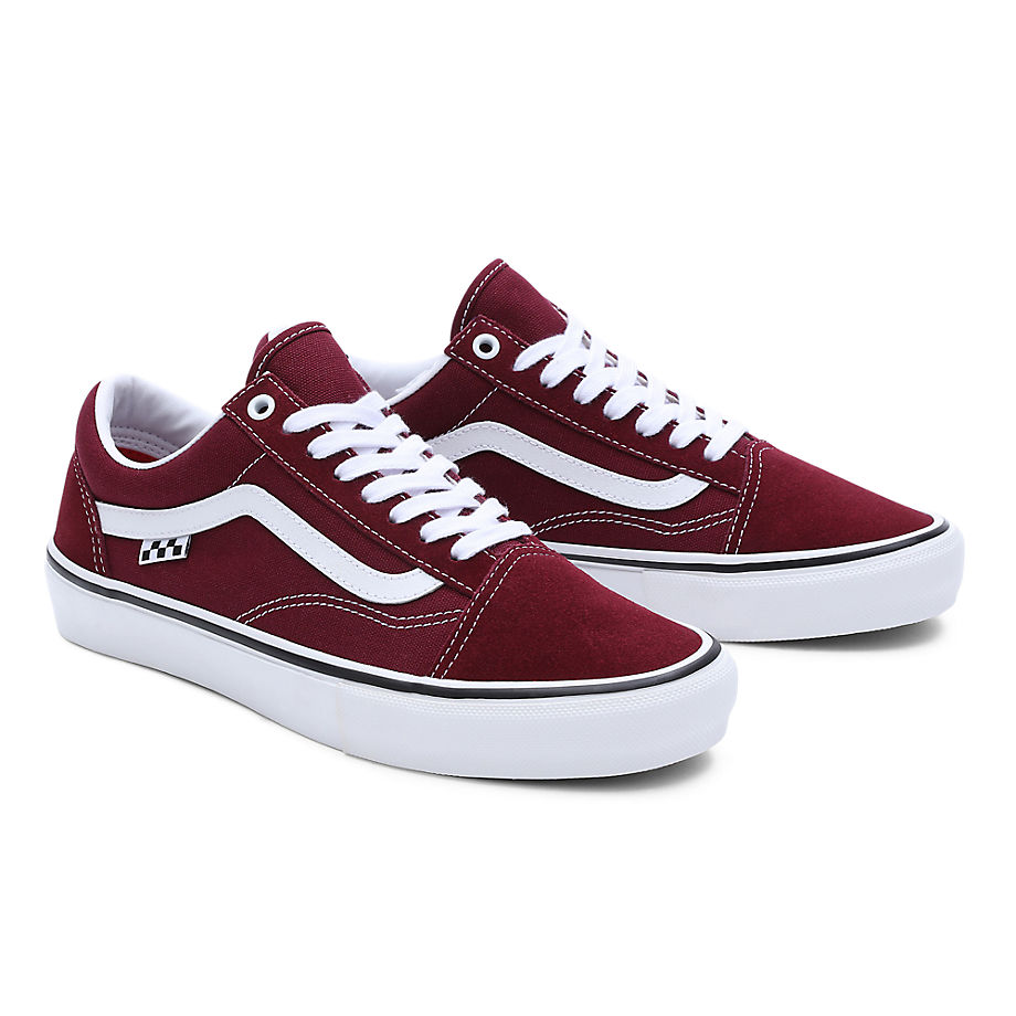 Vans Skate Old Skool Shoes (port/true White) Men Red