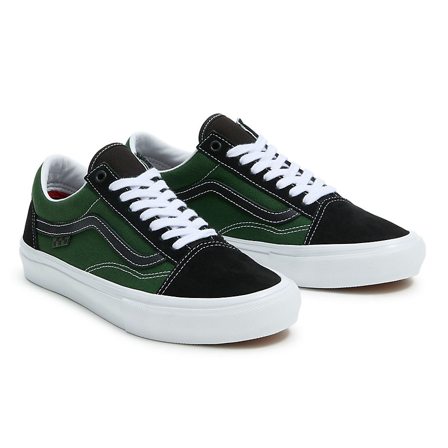 Vans Skate Old Skool Safari Shoes (black/greenery) Men