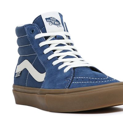 Royal blue store vans high tops