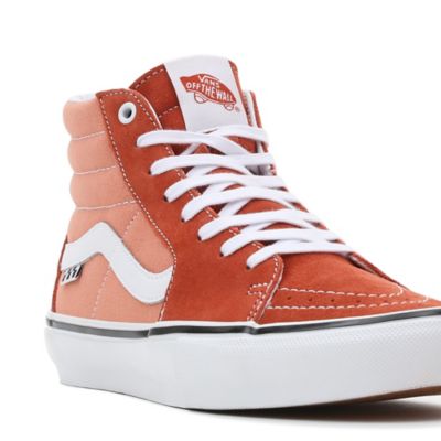 Orange high on sale top vans