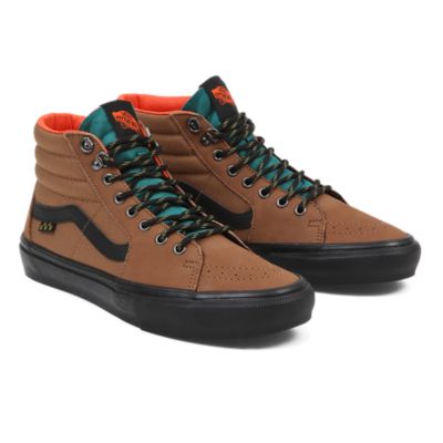 Vans sk8 hot sale hi orange