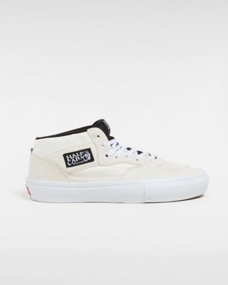 Vans Skate Half Cab Shoes (white/black) Unisex White