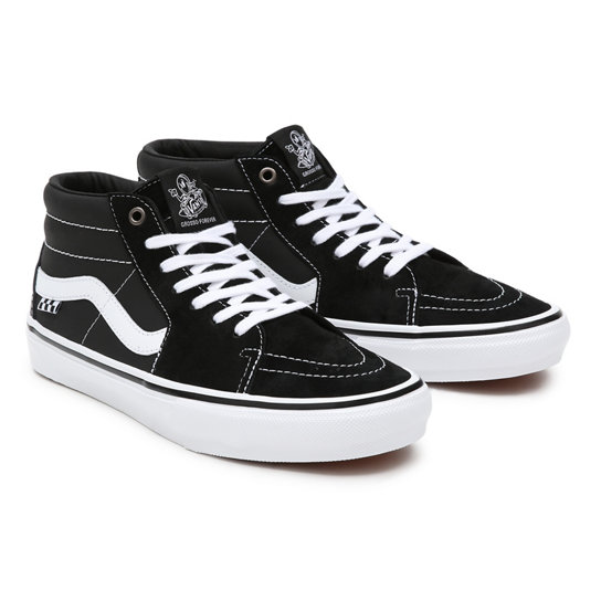Skate Grosso Mid Shoes | Black | Vans