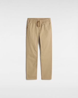 Vans Pantaloni Bambino Con Vita Elasticizzata Range (8-14 Anni) (khaki) Boys Beige