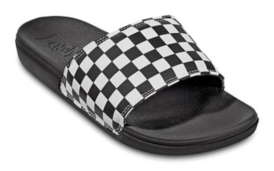 Vans Checkerboard La Costa Slide-on Sandal(true White/black)