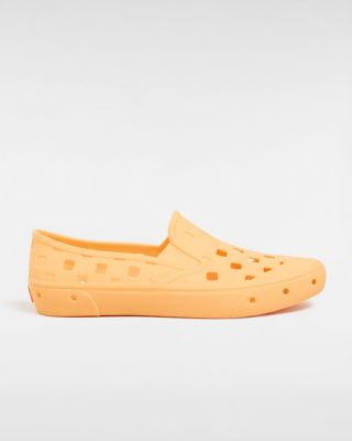 Vans Slip-on Trk Shoes (safety Orange) Unisex Black