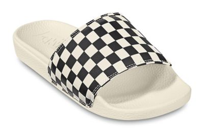 Checkerboard La Costa Slide-On | Black, White | Vans