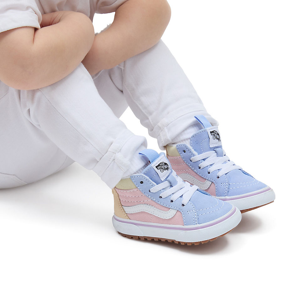 Vans Toddler Sk8-hi Zip Mte-1 Shoe(pastel Block/multi/true White)