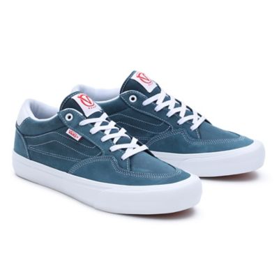 Vans on sale cuir bleu