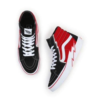 Vans sk8 hi on sale mens red