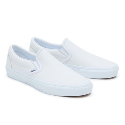 Leather Classic Slip-On Shoes | White | Vans