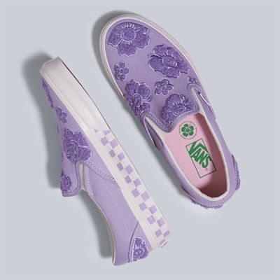 Purple store vans shoes