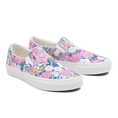 Retro+Floral+Classic+Slip-On+Shoes