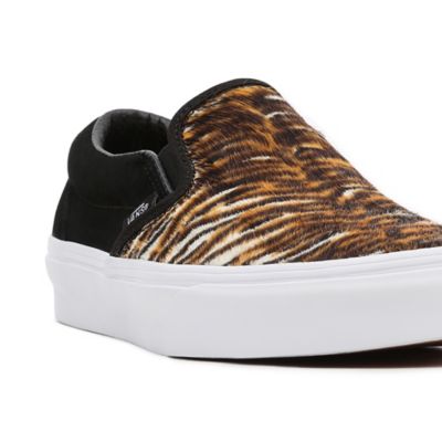 Vans slip ons leather deals and suede