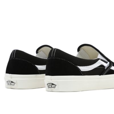 Vans og slip on black outlet white