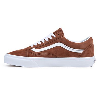 Vans old skool shop brown and white