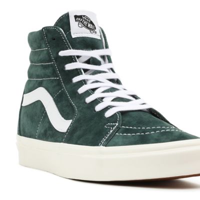 green suede vans high tops