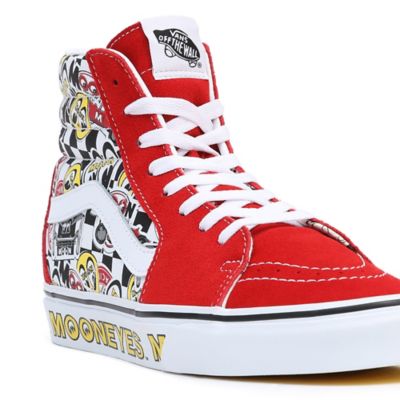 Red high best sale top vans shoes