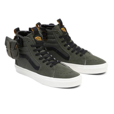 Olive green store vans high tops