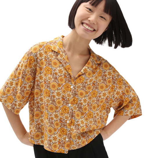 Trippy Floral Woven Top Shirt | Vans