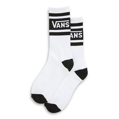 Kids Vans Drop V Crew Socks (1 Pair) | White | Vans