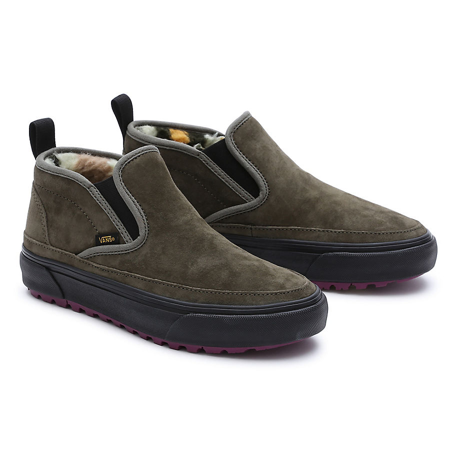 Vans Sherpa Mid Slip Mte-1 Shoes (olive/black) Men