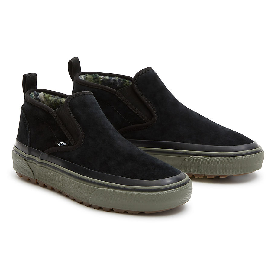 Vans Rain Camo Mid Slip Mte-1 Shoes (dark Olive) Men