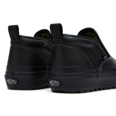 Vans slip on black hot sale mono