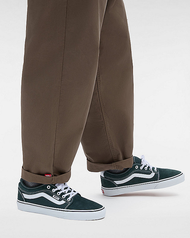 Chukka Low Sidestripe Shoes | Green | Vans