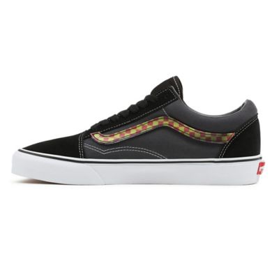 Black vans with store white stripe