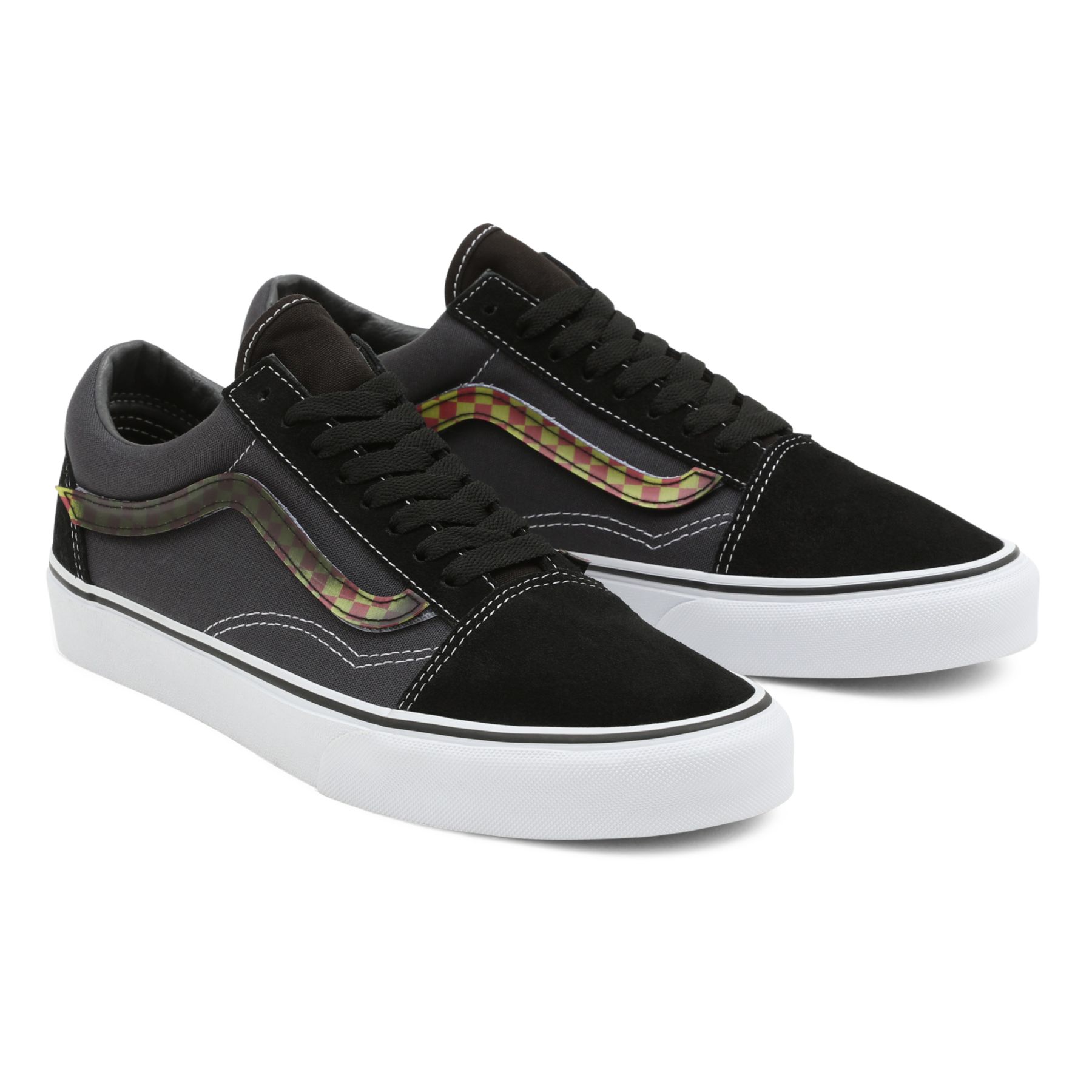 Vans old skool black yellow outlet stripe