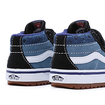 Toddler Paisley Sk8-Mid Reissue MTE-1 Hook and Loop Shoes (1-4 Years) 6