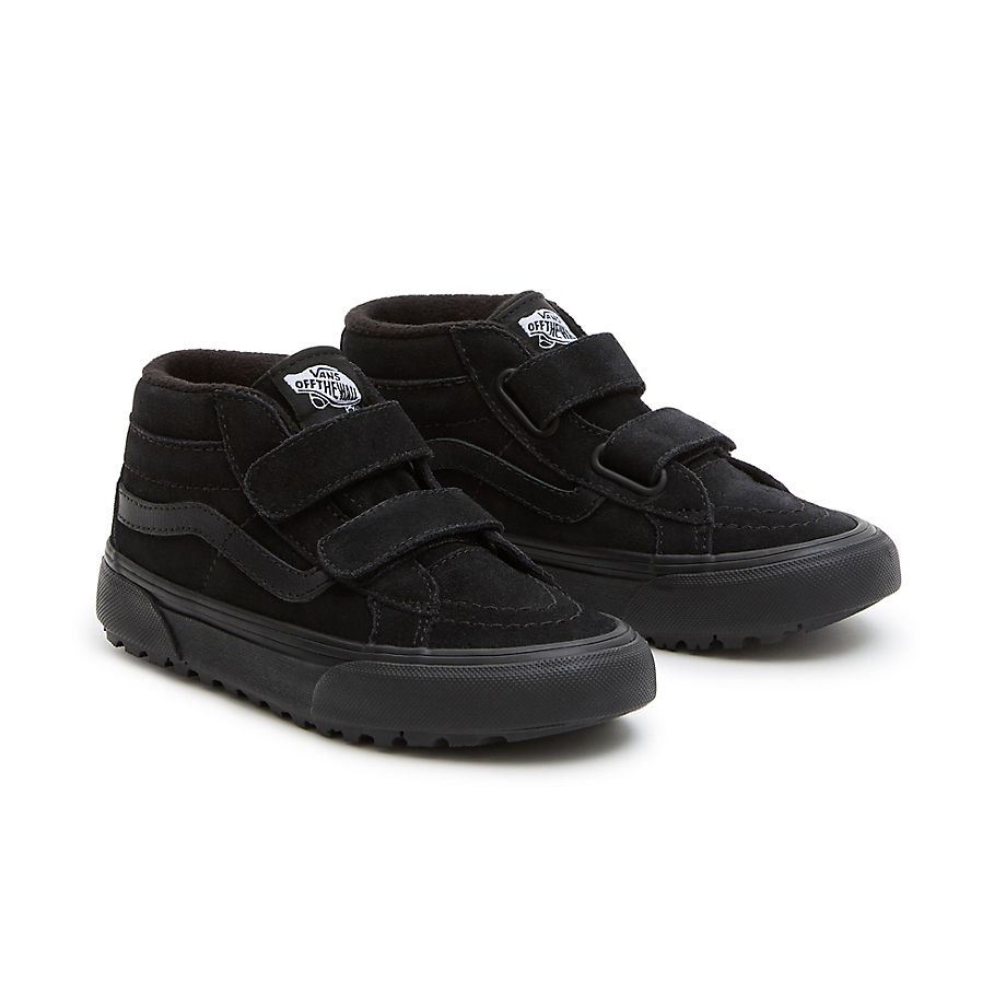 Vans Kleine Kinder Sk8-mid Reissue Mte-1 Schuhe Mit Klettverschluss (4-8 Jahre) (blackout) Kinder Schwarz