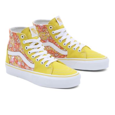 Pink and gold hot sale high top vans