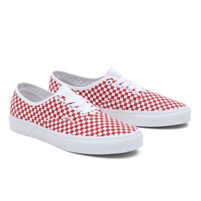 Authentic Shoes | Red, White | Vans